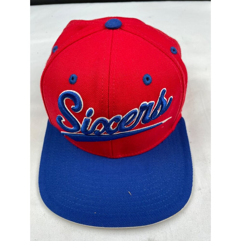Mitchell & Ness 76ers Red/Blue Unisex Hat /Cap Adjustable fit SKU 4510